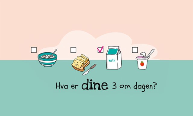 Illustrasjonsforslag av 3 om dagen